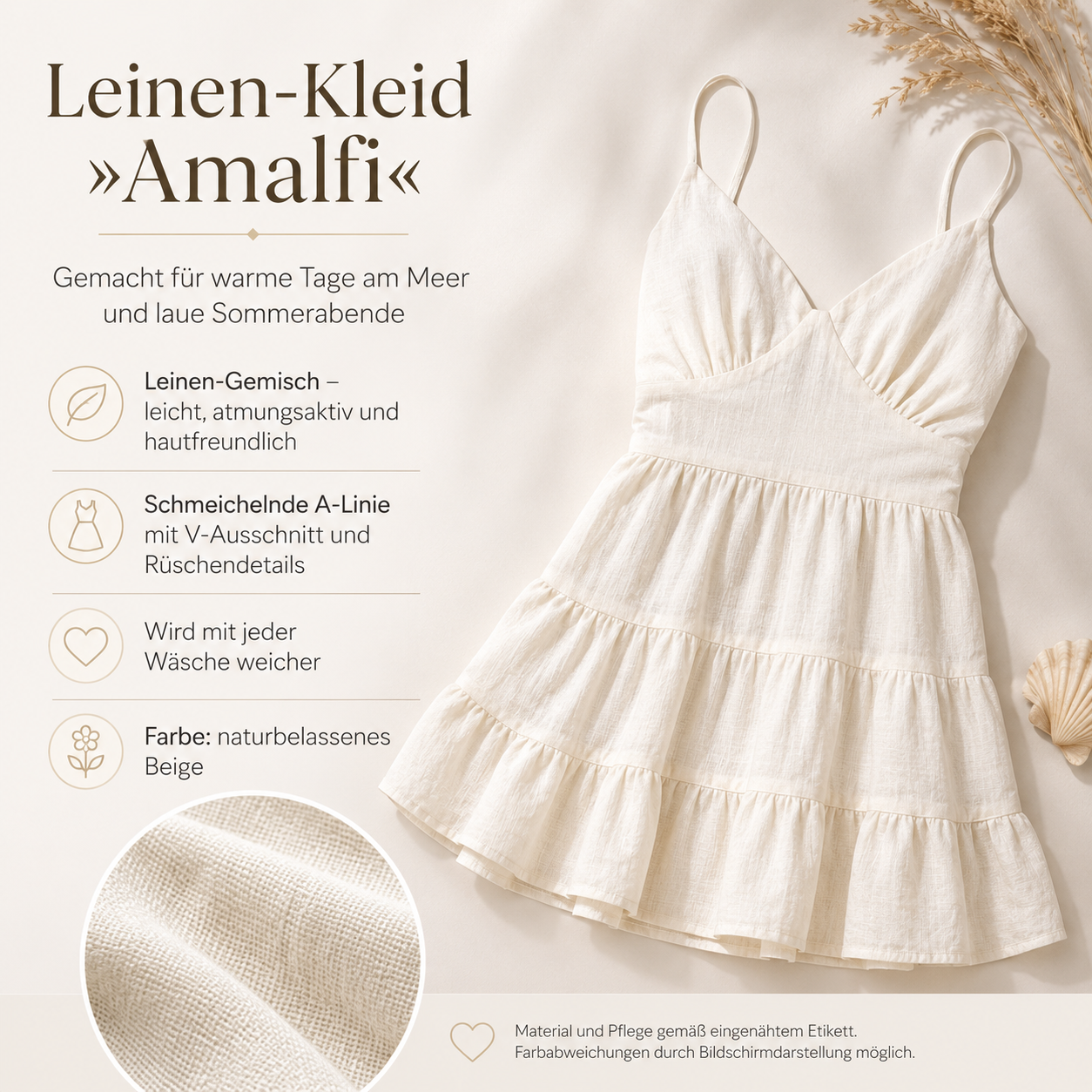 Leinen-Kleid »Amalfi«