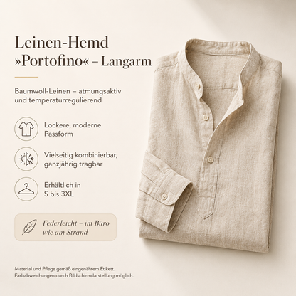 Leinen-Hemd »Portofino« – Langarm