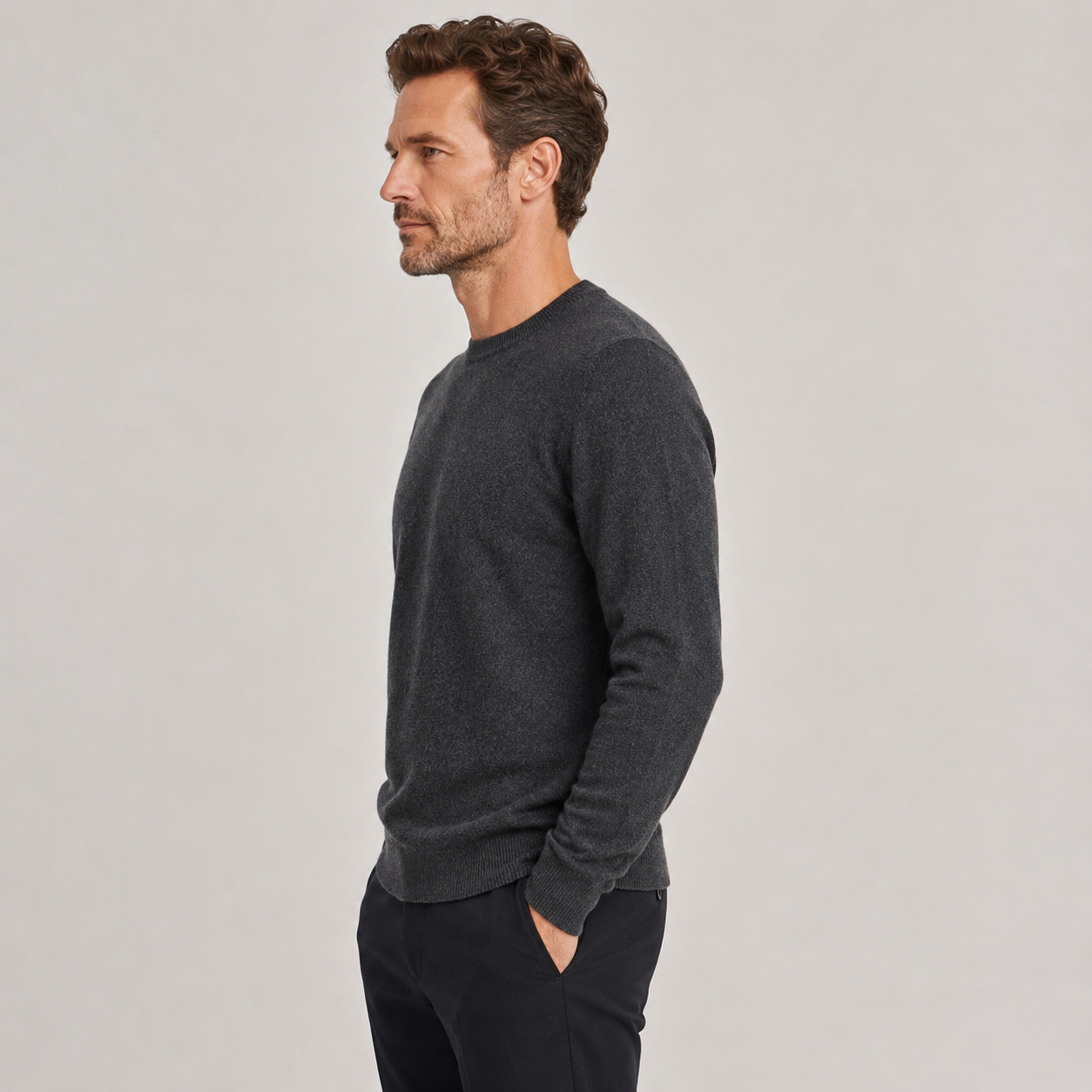 Merino-Pullover »Fjord« – Rundhals